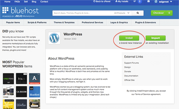 install wordpress2