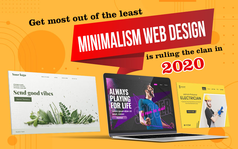 Minimalism web design