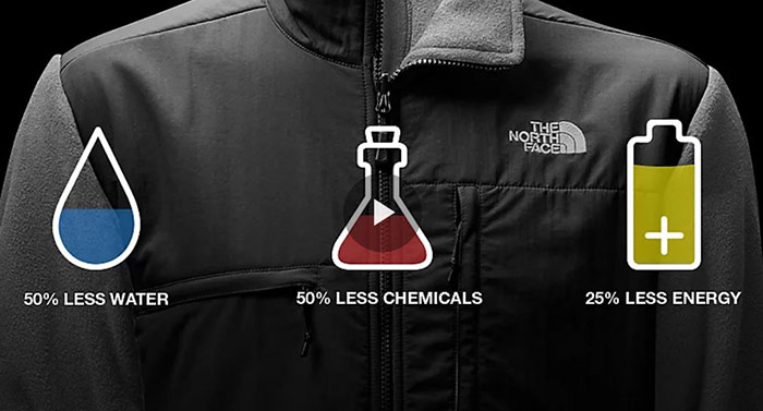 North face recycled clothes