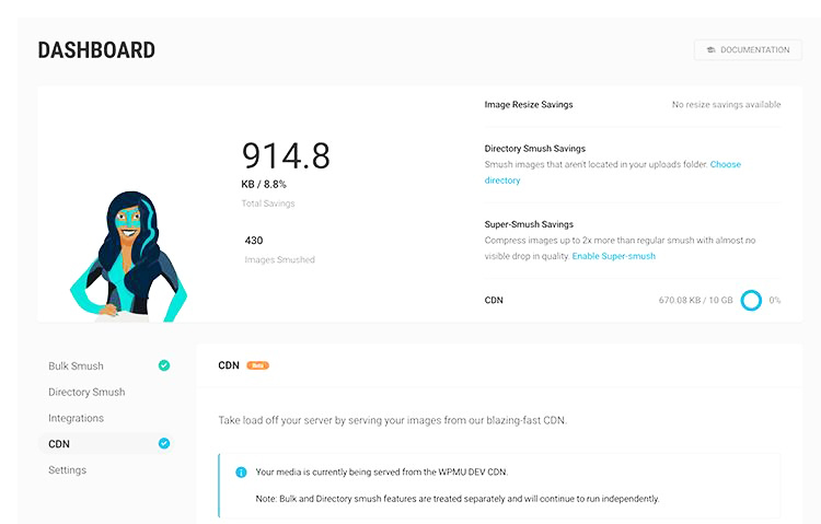 WP Smush plugin