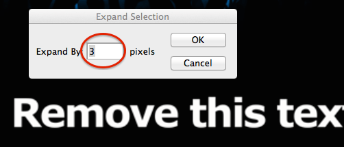 expand selection