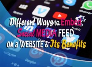 Different Ways To Embed Social Media Feed On A Website And Its Benefits